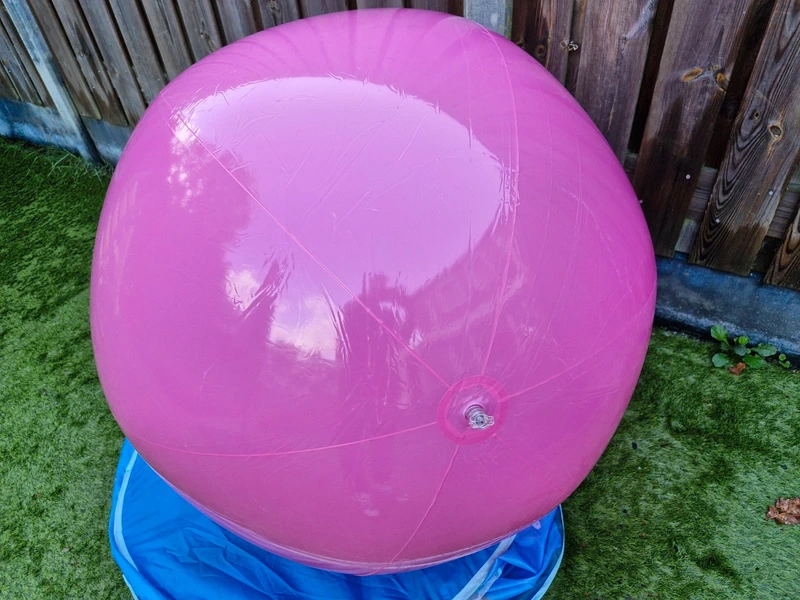 Giant Inflatable Beach Ball — Pink, ~115cm Diameter