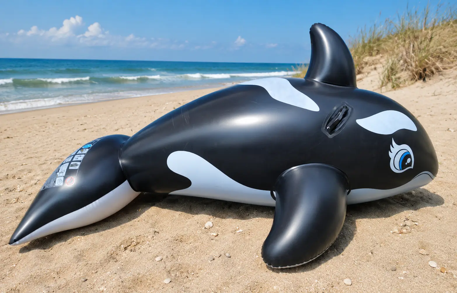 Heavy looner girl on inflatable Tom Pouce air mattress